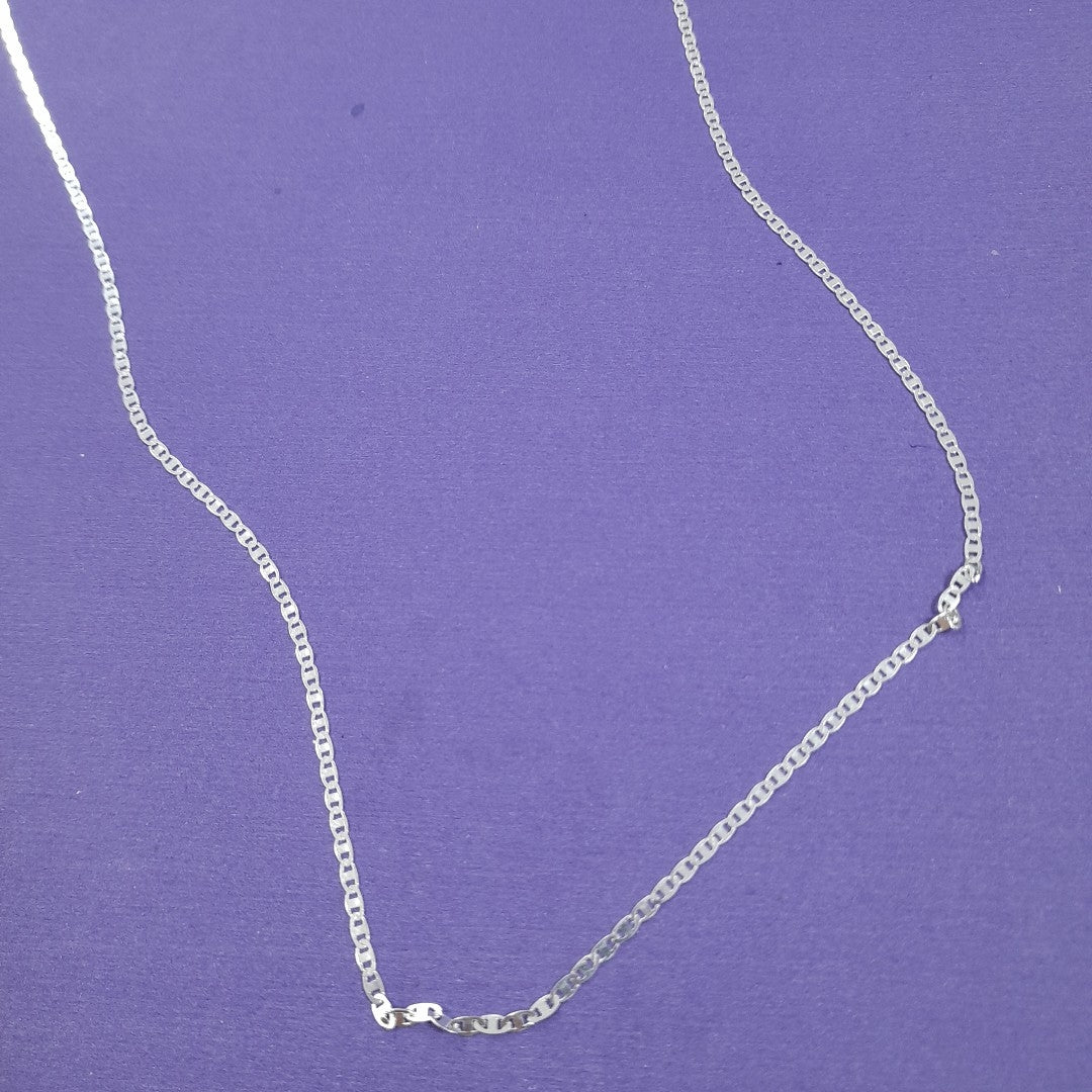 CADENA TEJIDO ESPEJO PLATA .925 60 CM 4.3 GR (NUEVO)