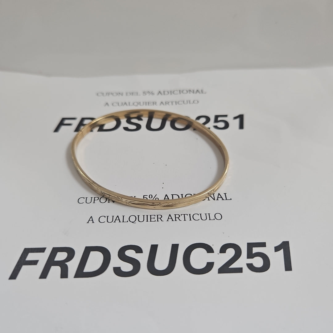 PULSERA RIGIDA ORO 10 K 5 GRMS (SEMINUEVO)