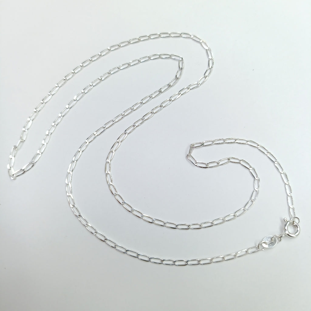 CADENA TEJIDO ESLABONES PLATA .925 60 CM 2.9 GR (NUEVO)