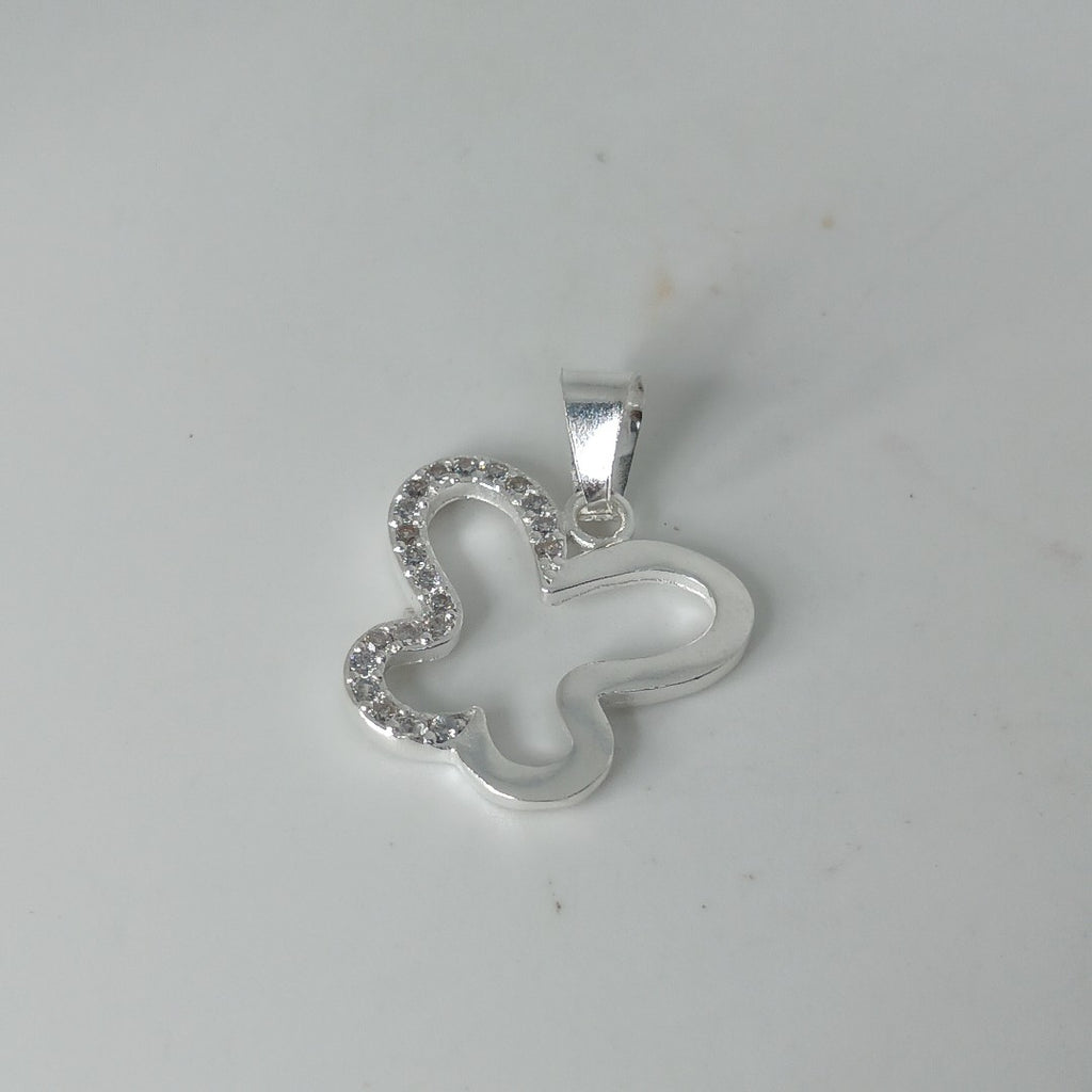DIJE MARIPOSA C/CIRCONIAS PLATA .925 2.4 GR (NUEVO)