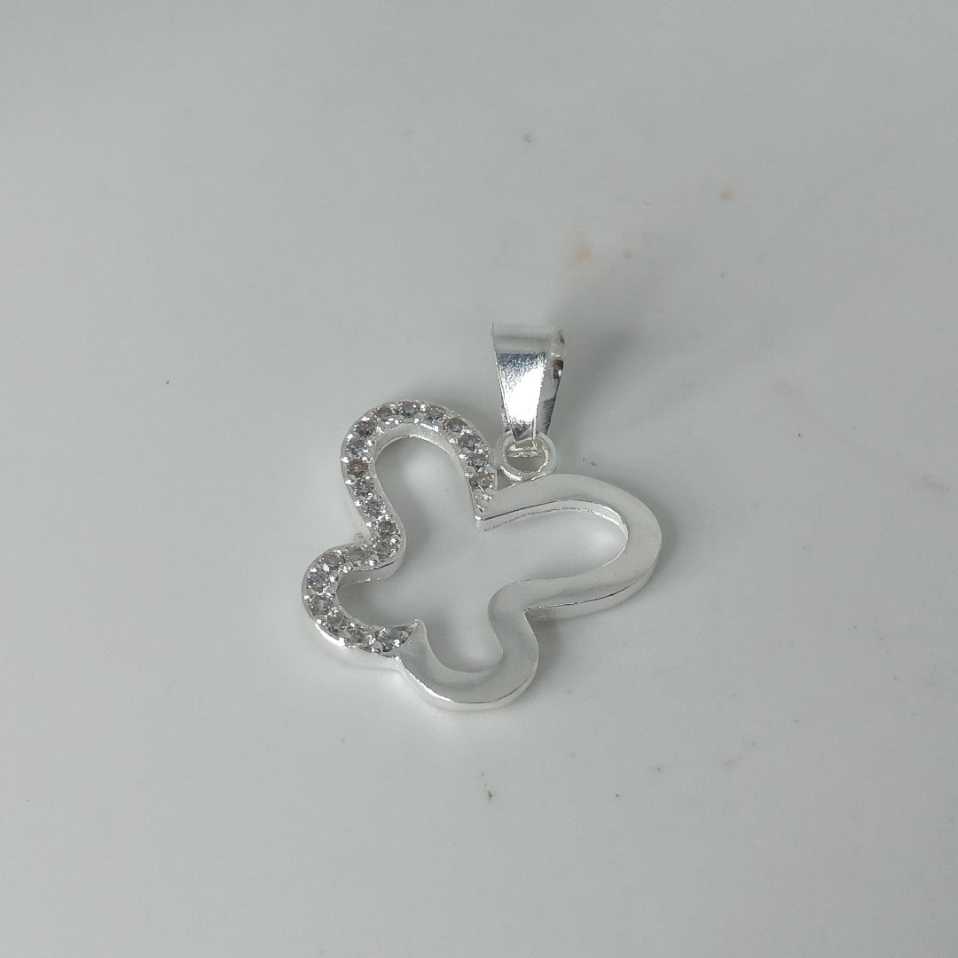 DIJE MARIPOSA C/CIRCONIAS PLATA .925 2.4 GR (NUEVO)