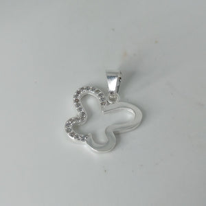 DIJE MARIPOSA C/CIRCONIAS PLATA .925 2.4 GR (NUEVO)