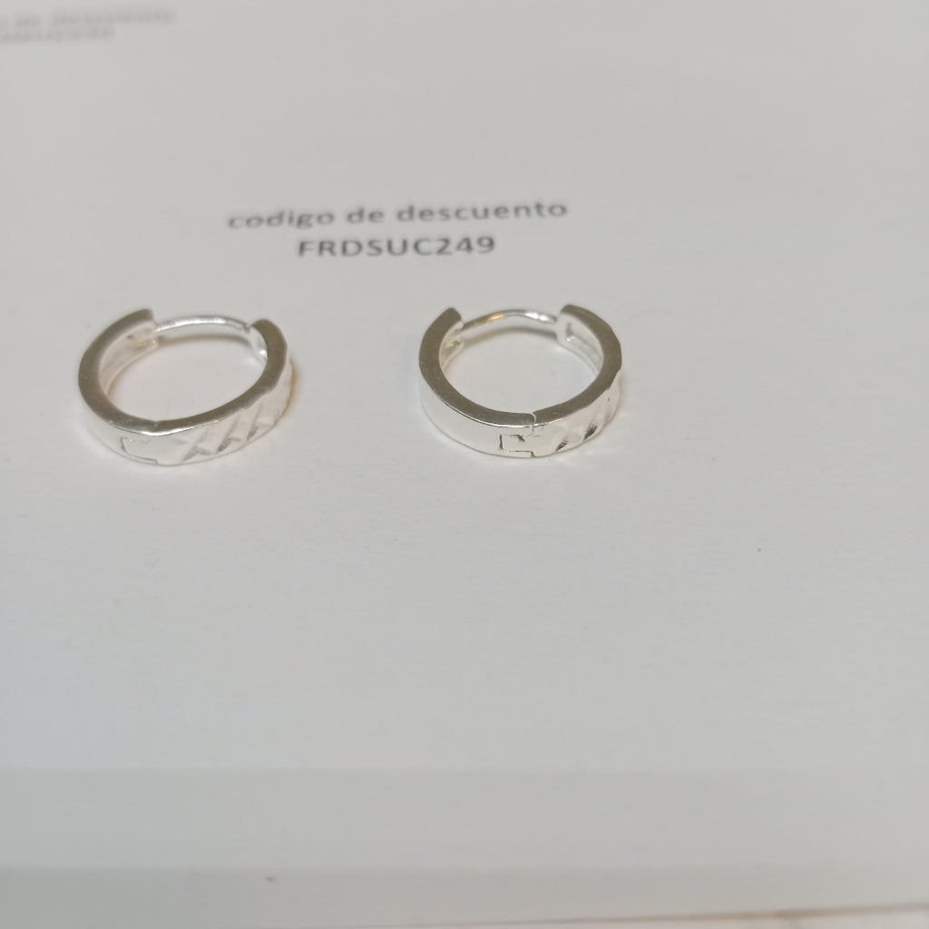 ARRACADAS LABRADAS PLATA .925 3.4 GR (NUEVO)