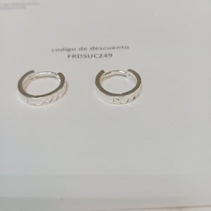 ARRACADAS LABRADAS PLATA .925 3.4 GR (NUEVO)