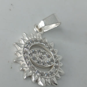 DIJE OJO MAGICO CON CIRCONIAS PLATA .925 2 GR (NUEVO)