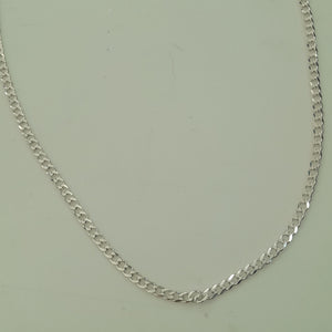 CADENA TEJIDO BARBADO PLATA .925 55 CM 11.8 GR (NUEVO)
