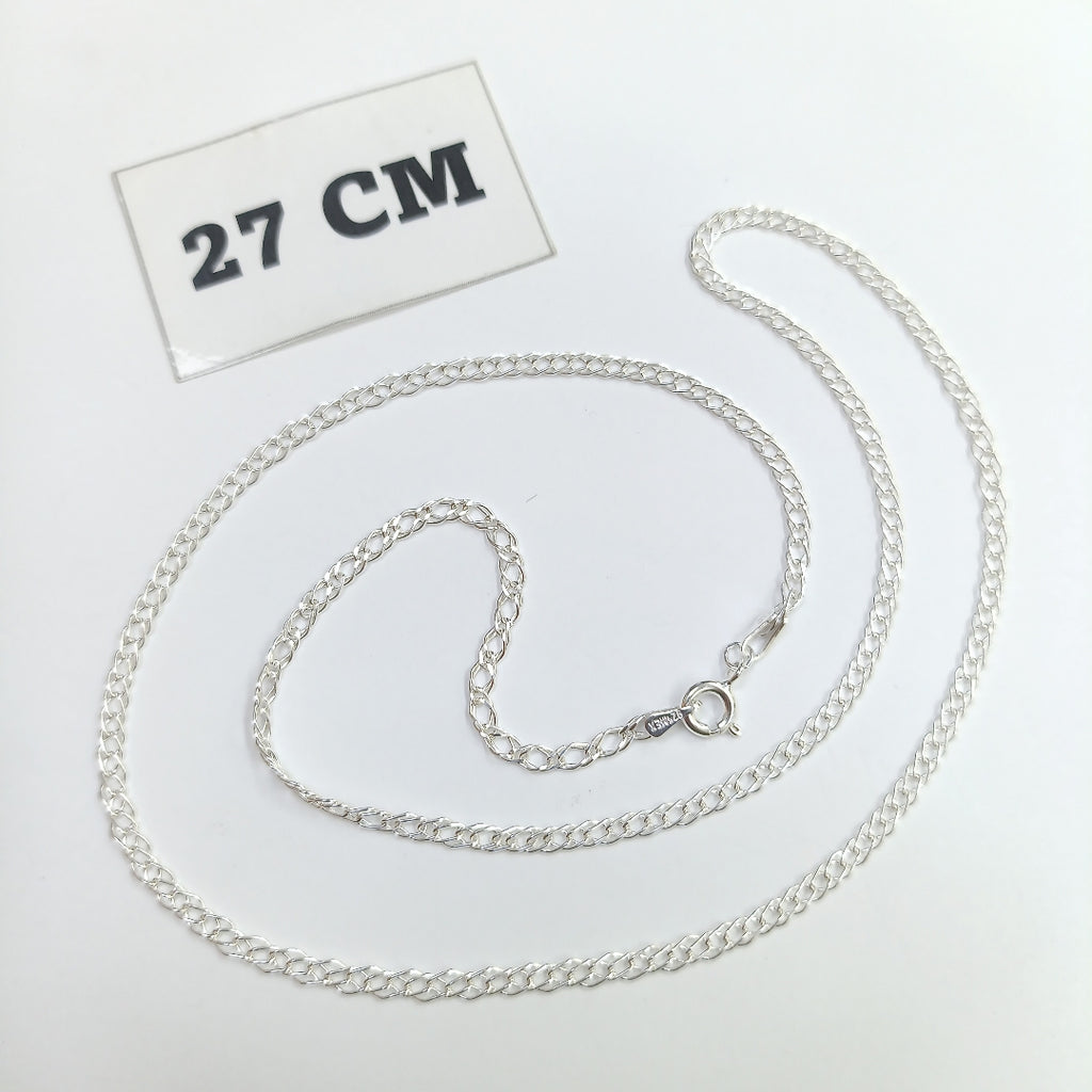 CADENA TEJIDO ESLABONES PLATA .925 55 CM 4 GR (NUEVO)