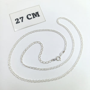 CADENA TEJIDO ESLABONES PLATA .925 55 CM 4 GR (NUEVO)