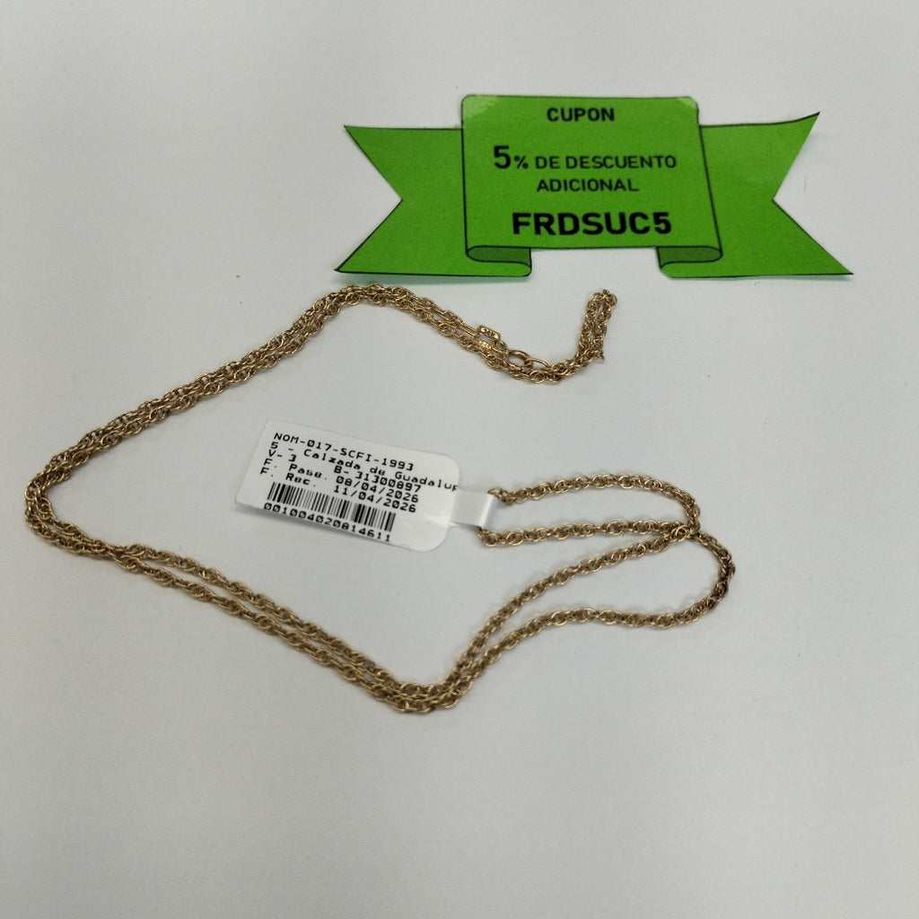 CADENA ORO 14 K 4.6 GRMS (SEMINUEVO)