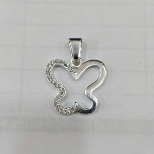DIJE MARIPOSA C/CIRCONIAS PLATA .925 2.4 GR (NUEVO)
