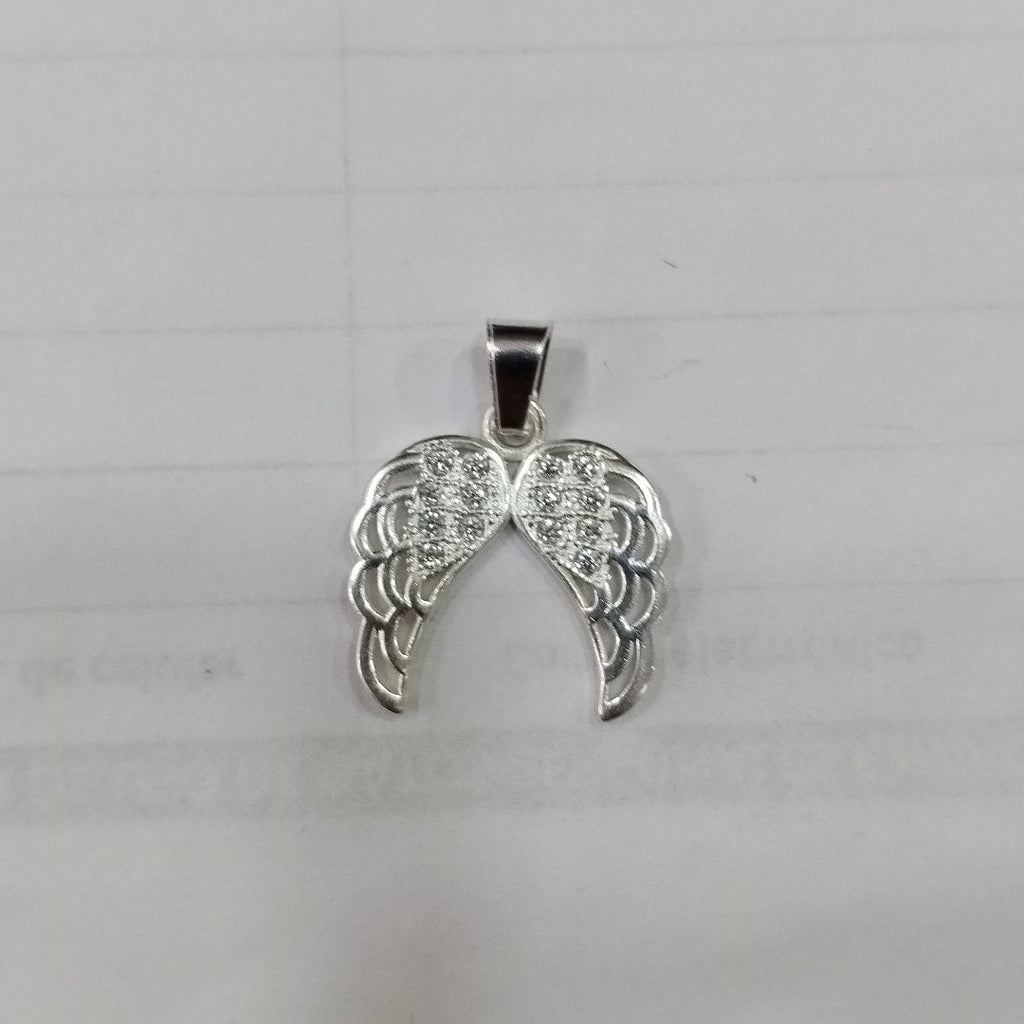 DIJE ALAS C/CIRCONIAS PLATA .925 2.2 GR (NUEVO)
