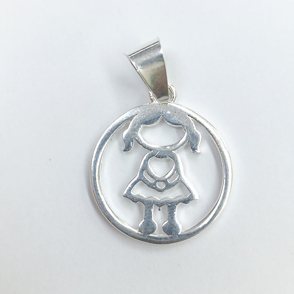 DIJE NIÑA PLATA .925 1.9 GR (NUEVO)