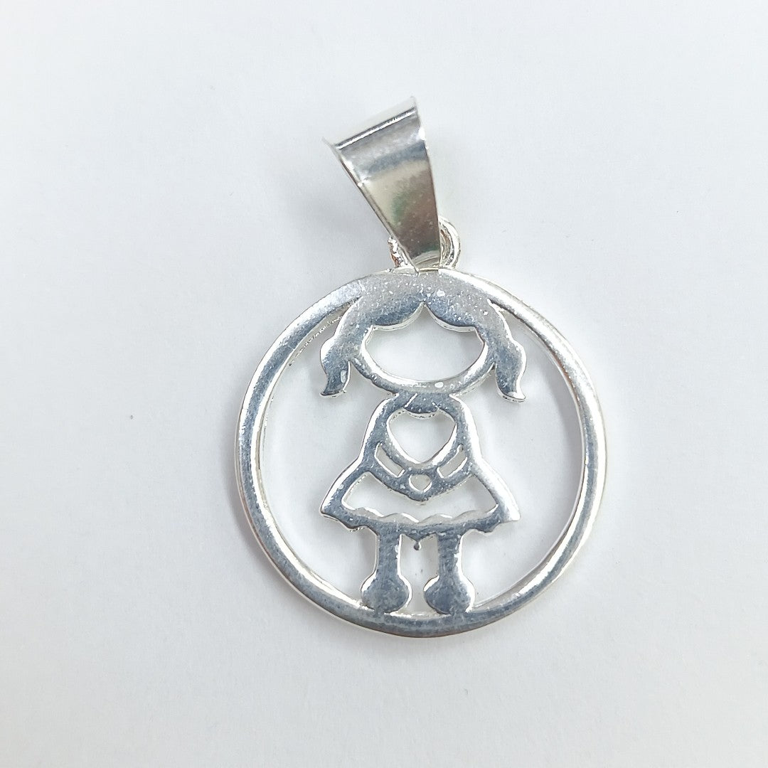 DIJE NIÑA PLATA .925 1.9 GR (NUEVO)
