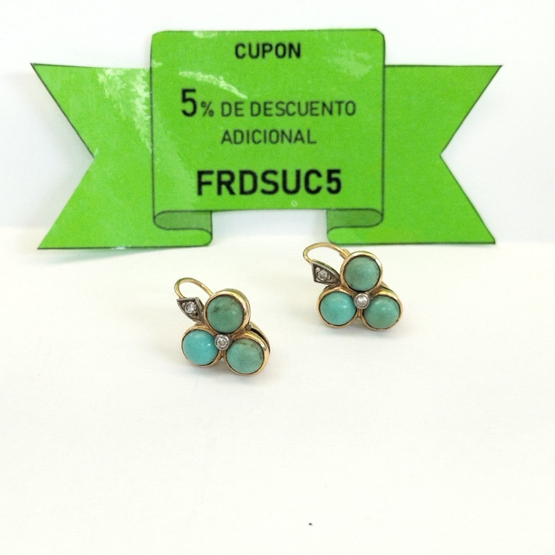 ARRACADAS PAR ORO 18 K 7.2 GRMS (SEMINUEVO)