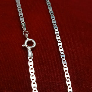 CADENA TEJIDO ESPEJO PLATA .925 55 CM 3.9 GR (NUEVO)