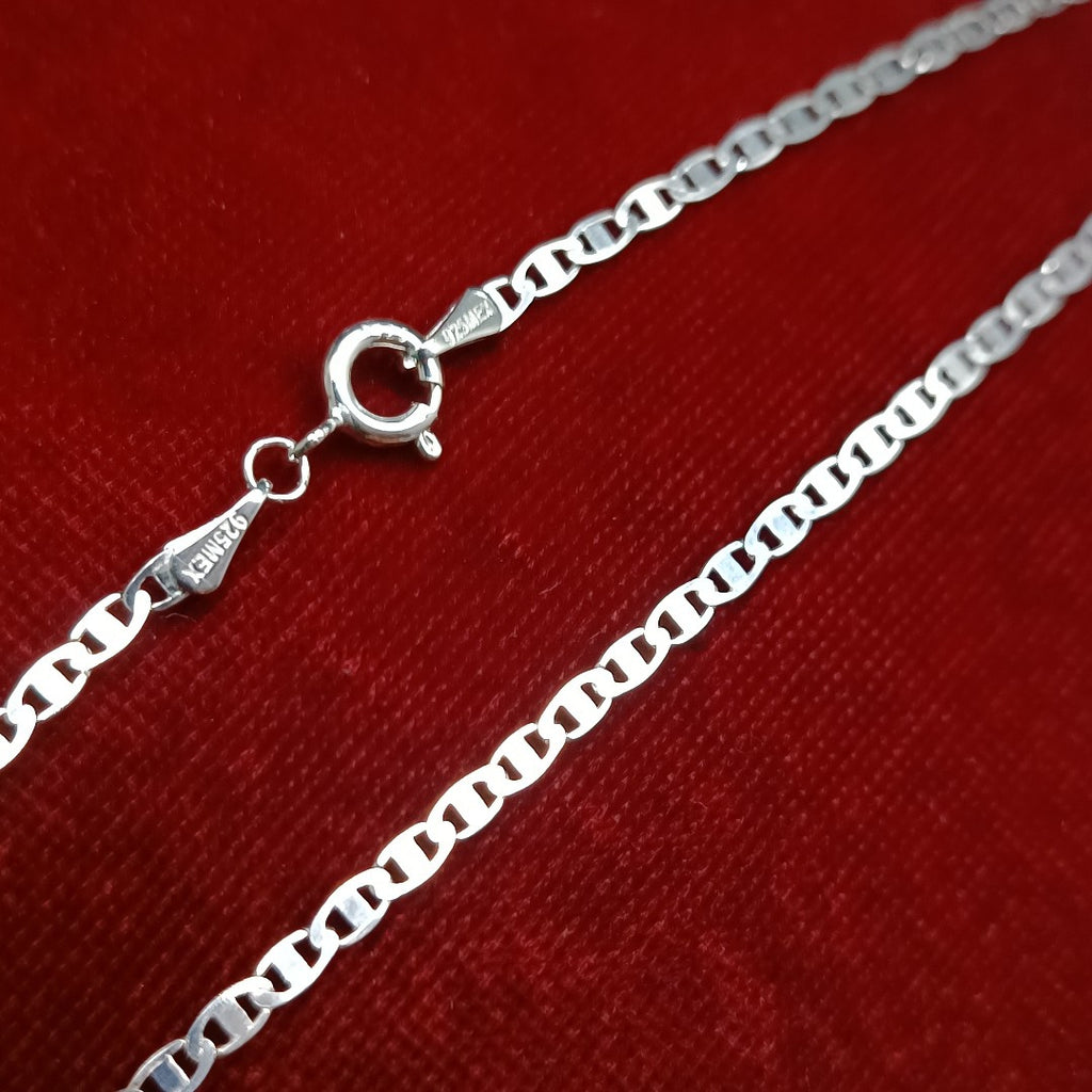 CADENA TEJIDO ESPEJO PLATA .925 55 CM 3.9 GR (NUEVO)