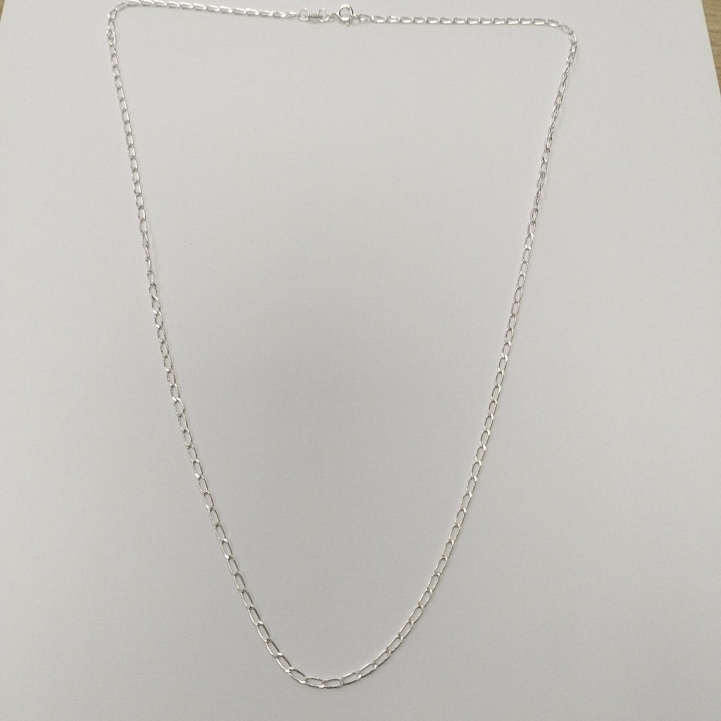 CADENA TEJIDO ESLABONES PLATA .925 55 CM 2.9 GR (NUEVO)
