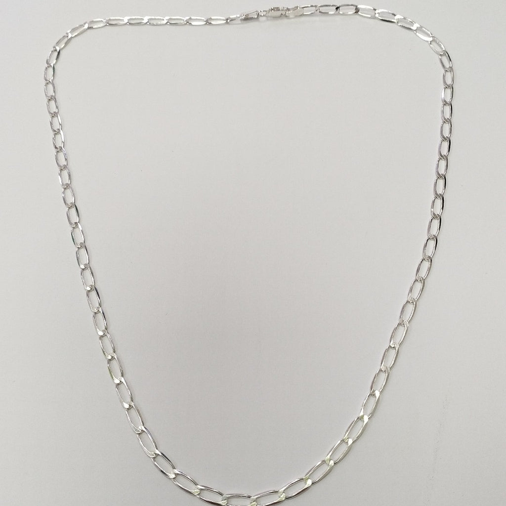CADENA TEJIDO ESLABONES PLATA .925 55 CM 9.8 GR (NUEVO)