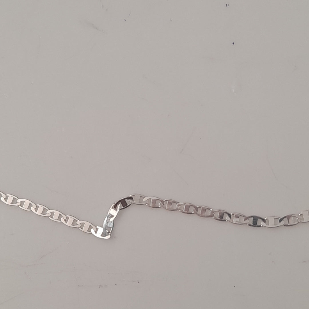 CADENA TEJIDO ESPEJO PLATA .925 55 CM 4 GR (NUEVO)