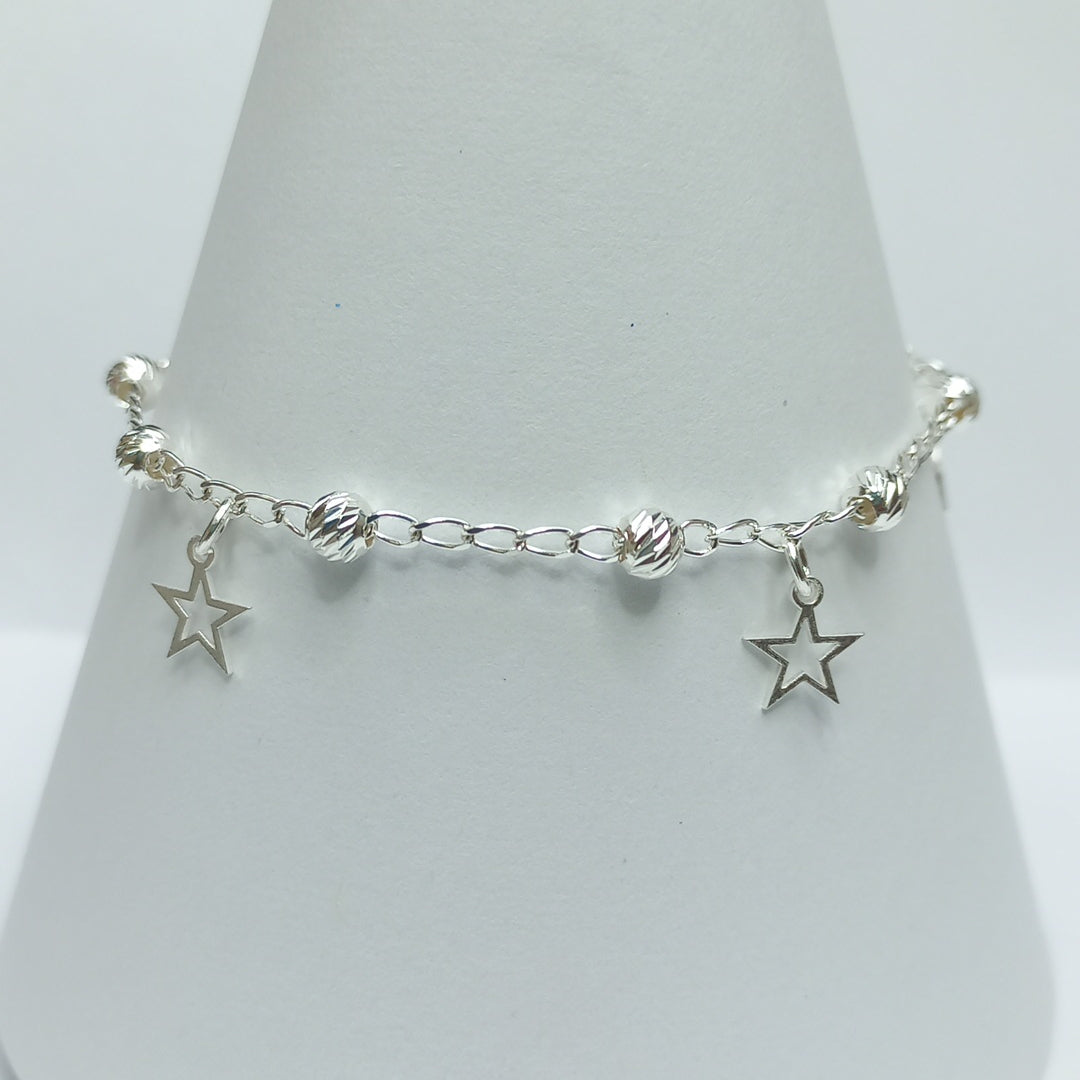 PULSERA TEJIDO ESPECIAL PLATA .925 18 CM 2.6 GR (NUEVO)