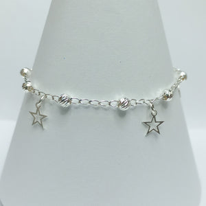 PULSERA TEJIDO ESPECIAL PLATA .925 18 CM 2.6 GR (NUEVO)