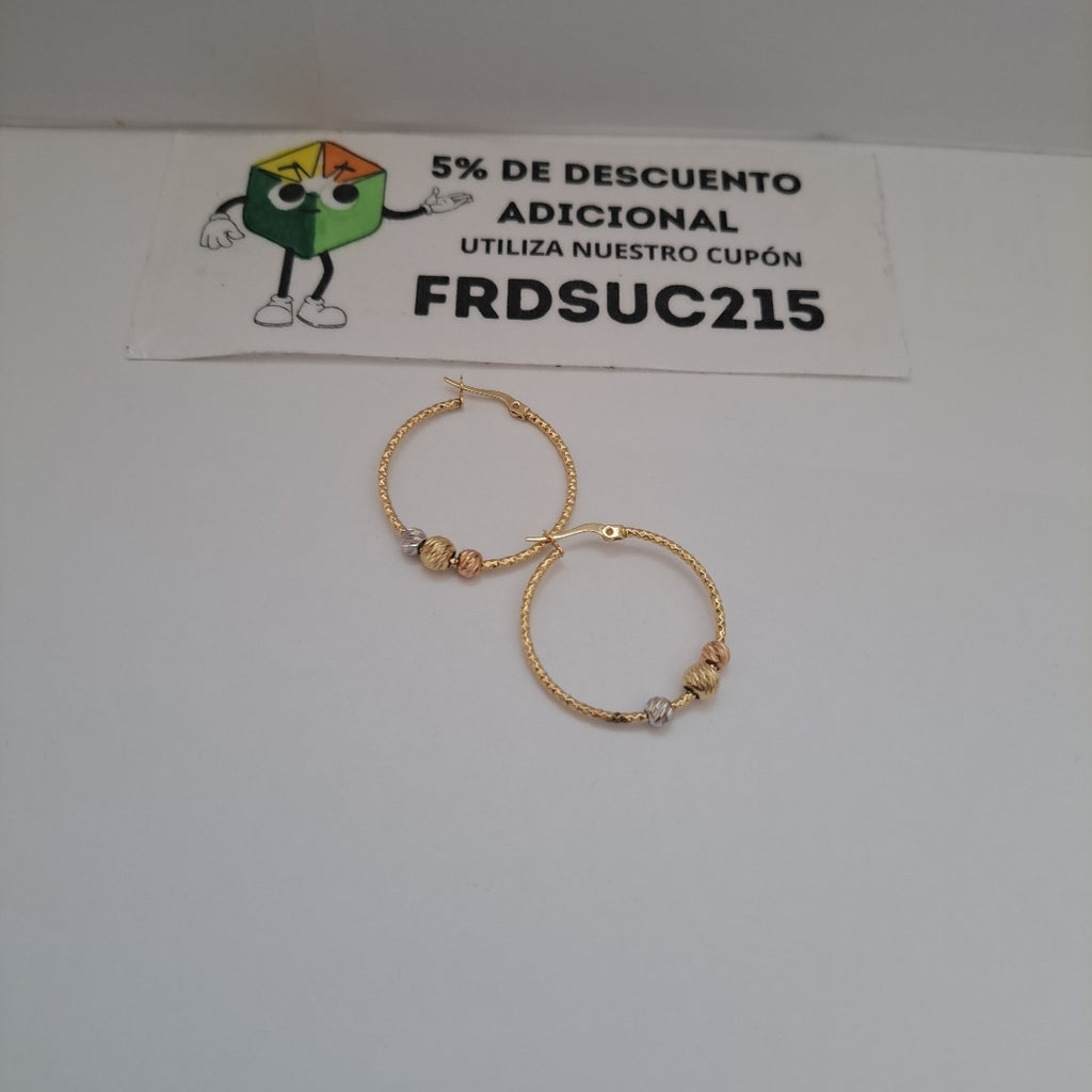 ARRACADAS PAR ORO 14 K 3,20 GRMS (SEMINUEVO)