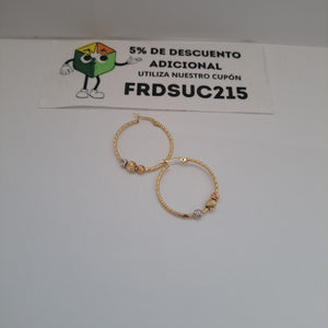 ARRACADAS PAR ORO 14 K 3,20 GRMS (SEMINUEVO)