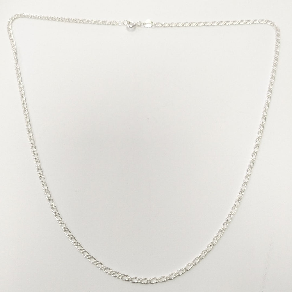 CADENA TEJIDO ESLABONES PLATA .925 50 CM 3.6 GR (NUEVO)