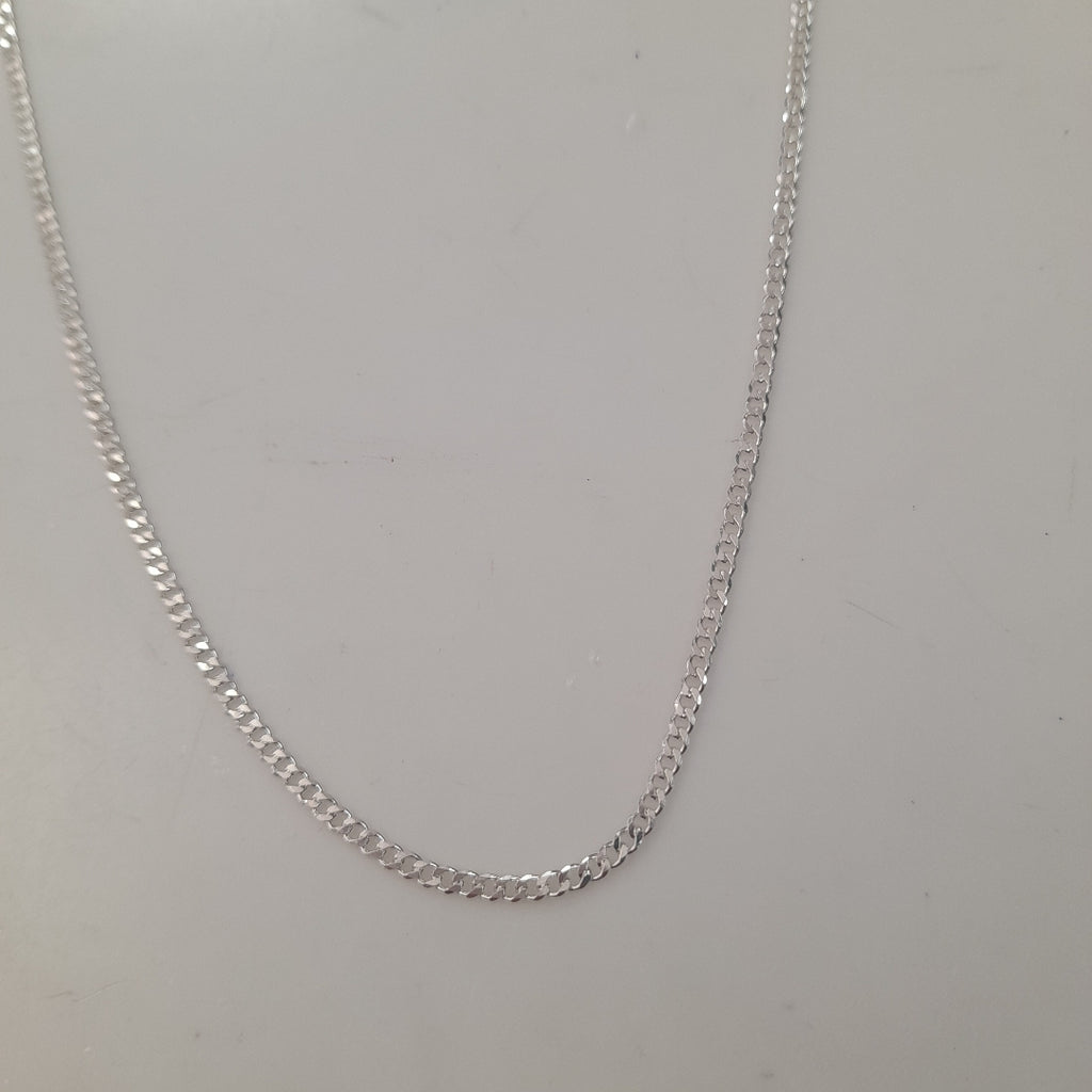 CADENA TEJIDO BARBADO PLATA .925 60 CM 5.6 GR (NUEVO)