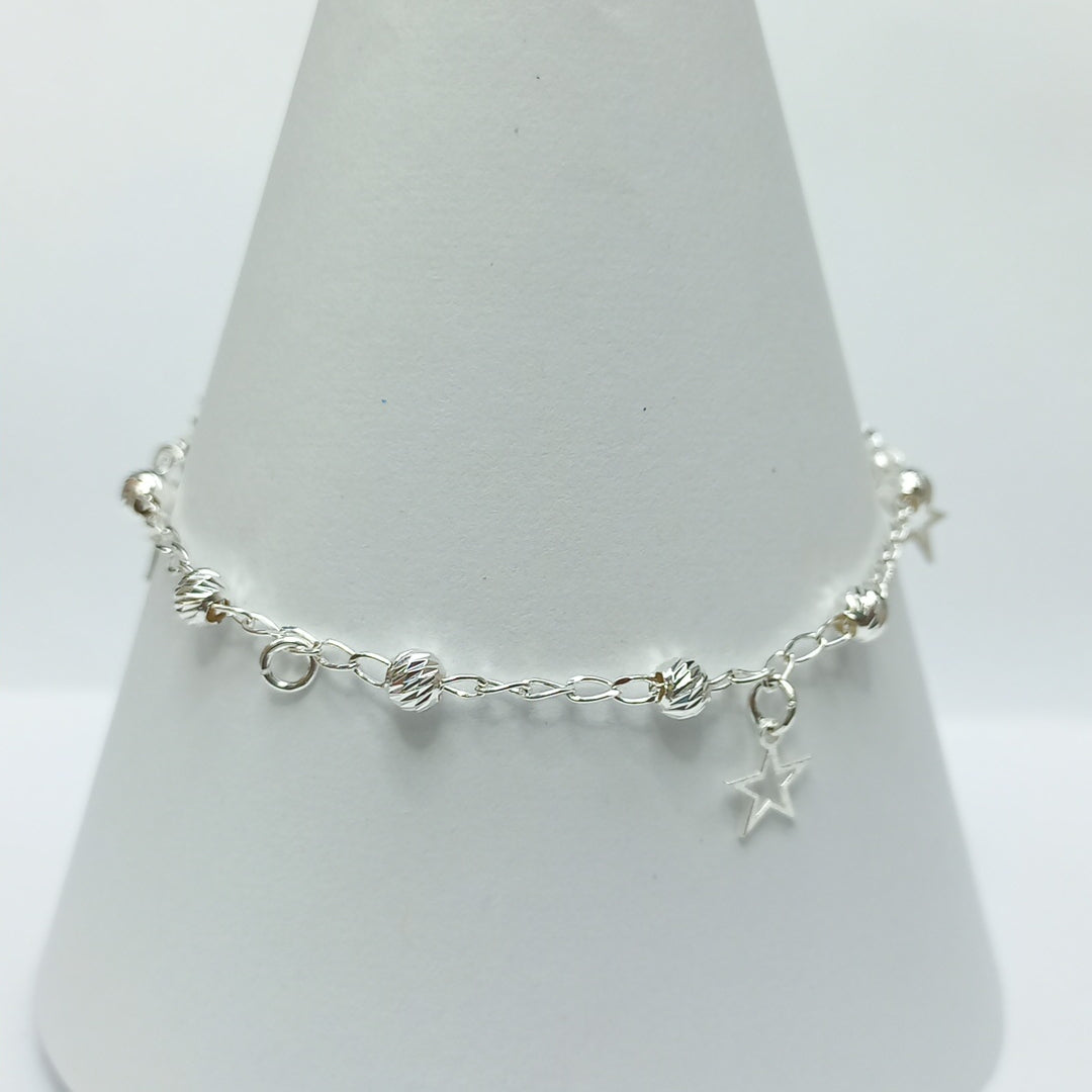 PULSERA TEJIDO ESPECIAL PLATA .925 18 CM 2.6 GR (NUEVO)