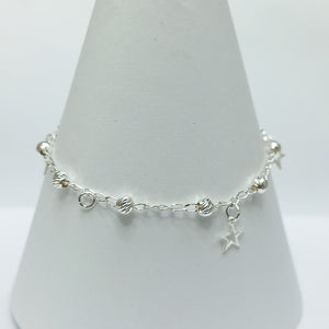 PULSERA TEJIDO ESPECIAL PLATA .925 18 CM 2.6 GR (NUEVO)
