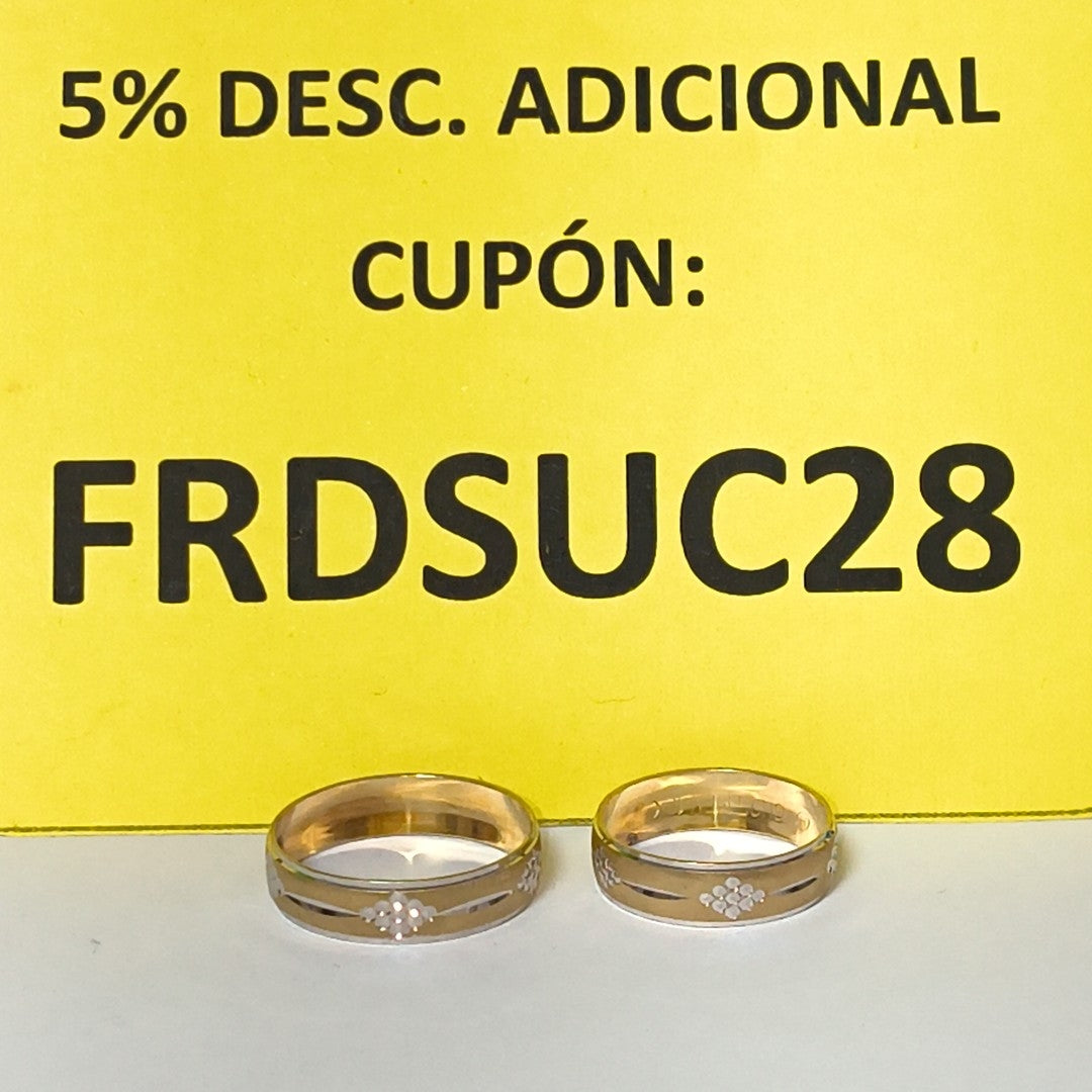 ARGOLLA ORO COMBINADO 10 K 2,70 GRMS (SEMINUEVO)