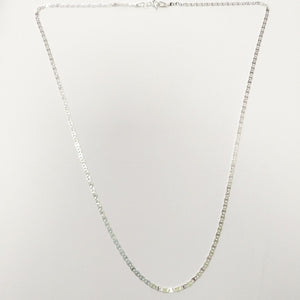 CADENA TEJIDO ESPEJO PLATA .925 55 CM 3.8 GR (NUEVO)