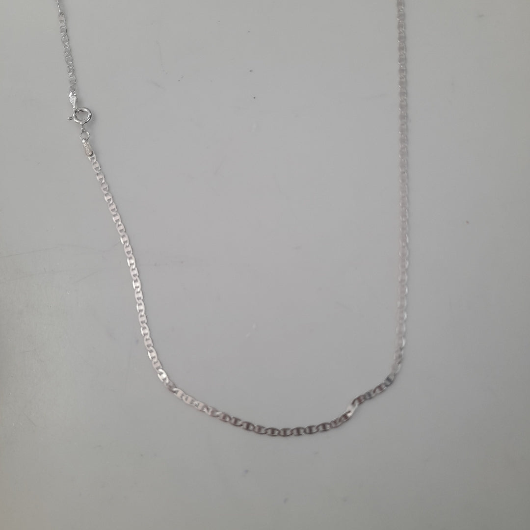 CADENA TEJIDO ESPEJO PLATA .925 55 CM 4.2 GR (NUEVO)