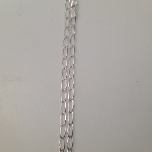CADENA TEJIDO ESLABONES PLATA .925 55 CM 10 GR (NUEVO)