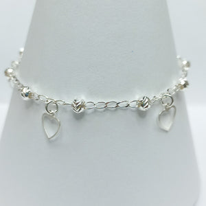 PULSERA TEJIDO ESPECIAL PLATA .925 18 CM 2.7 GR (NUEVO)