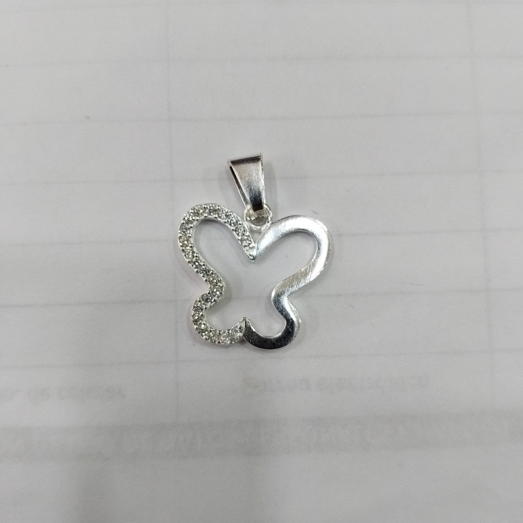 DIJE MARIPOSA C/CIRCONIAS PLATA .925 2.3 GR (NUEVO)