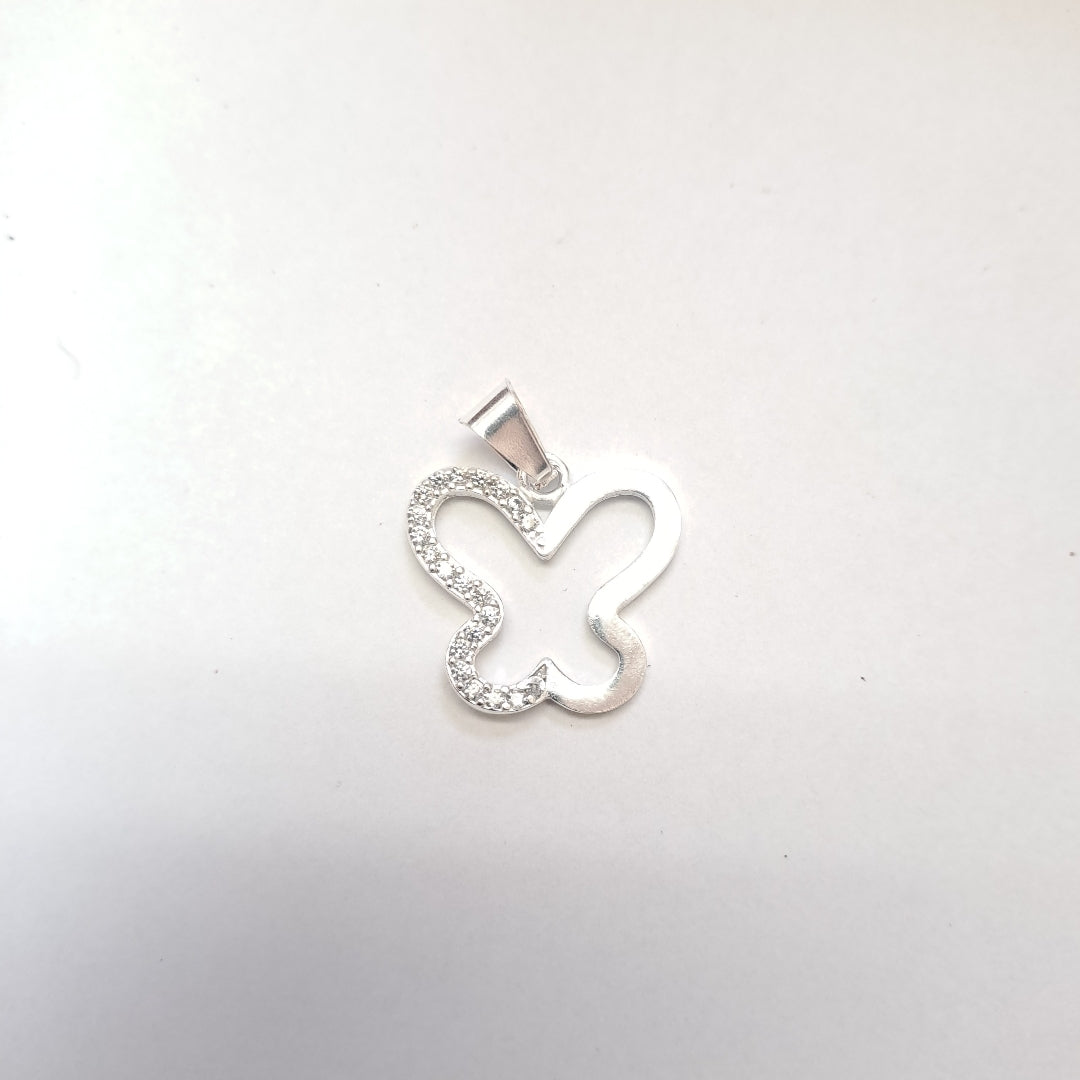 DIJE MARIPOSA C/CIRCONIAS PLATA .925 2.3 GR (NUEVO)