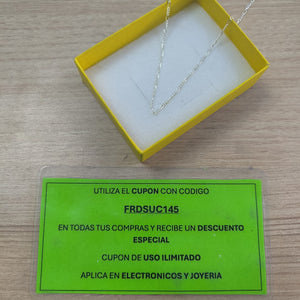 CADENA TEJIDO 3X1 PLATA .925 50 CM 2.2 GR (NUEVO)