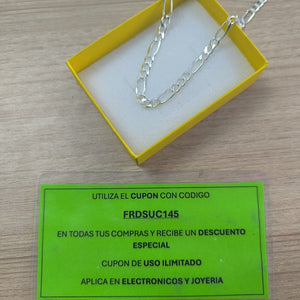 CADENA TEJIDO 3X1 PLATA .925 55 CM 15.9 GR (NUEVO)