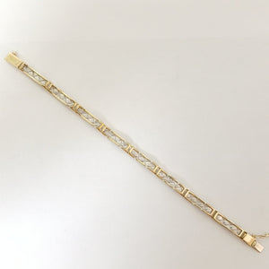 PULSERA ORO, ORO BLANCO 14 K 11.6 GRMS (SEMINUEVO)