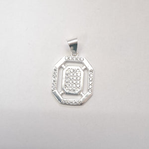 DIJE C/CIRCONIAS PLATA .925 3.4 GR (NUEVO)