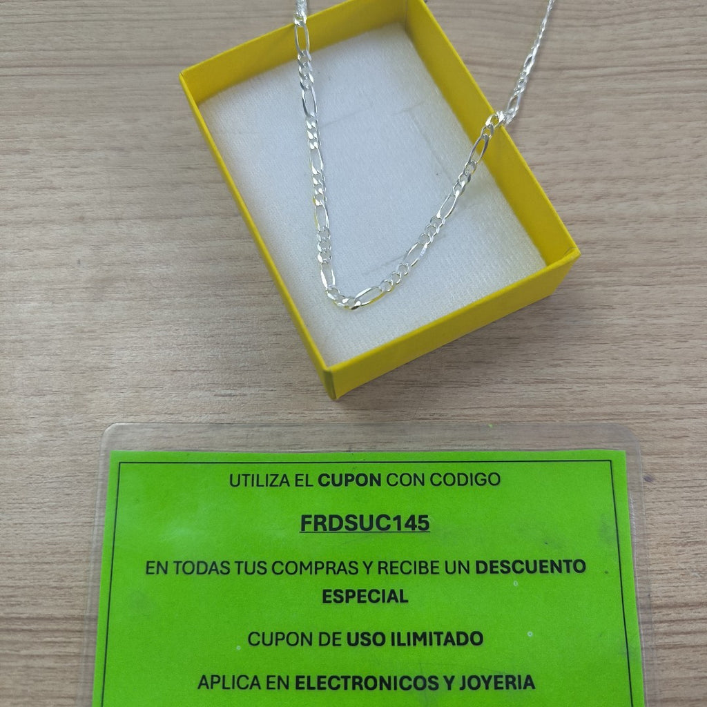 CADENA TEJIDO 3X1 PLATA .925 50 CM 7 GR (NUEVO)