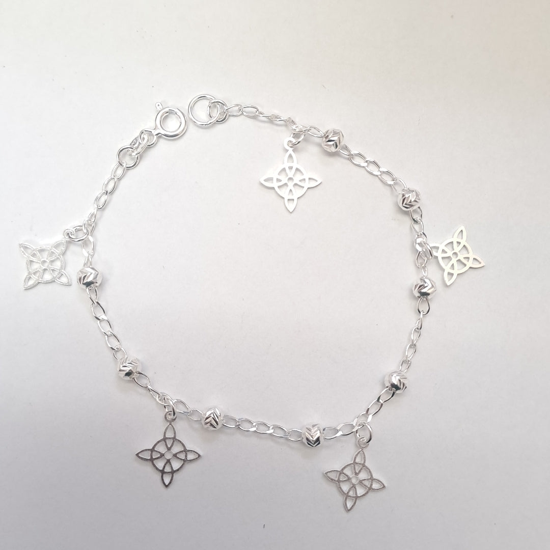 PULSERA TEJIDO ESPECIAL PLATA .925 18 CM 3.1 GR (NUEVO)