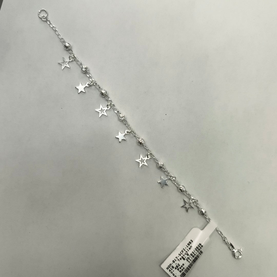 PULSERA TEJIDO ESPECIAL PLATA .925 18 CM 3.1 GR (NUEVO)