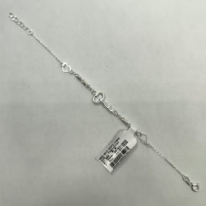 PULSERA TEJIDO LLAVE PLATA .925 18 CM 2.4 GR (NUEVO)
