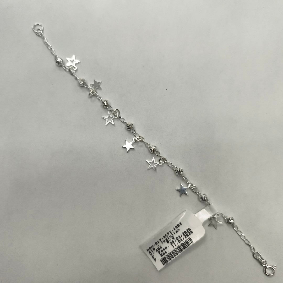 PULSERA TEJIDO ESPECIAL PLATA .925 18 CM 3.1 GR (NUEVO)
