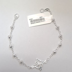 PULSERA TEJIDO ESPECIAL PLATA .925 18 CM 2.8 GR (NUEVO)