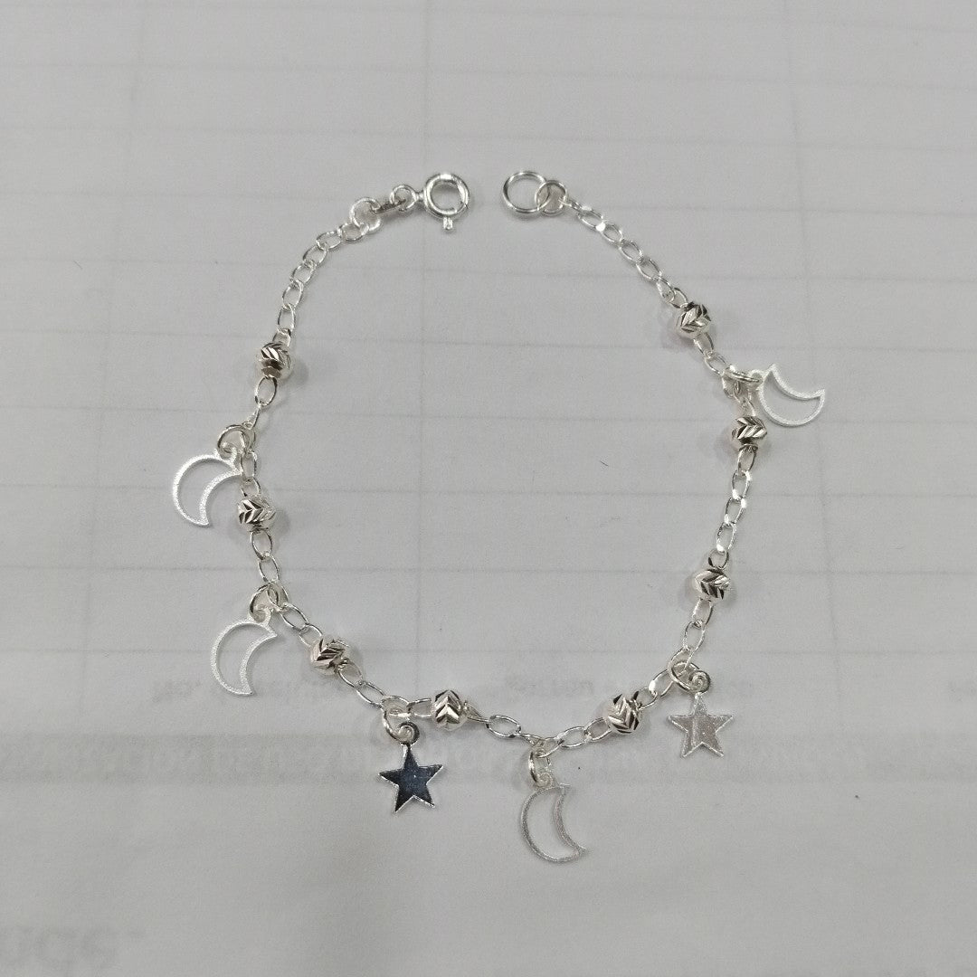 PULSERA TEJIDO TEJIDO ESPECIAL PLATA .925 18 CM 2.8 GR (NUEVO)