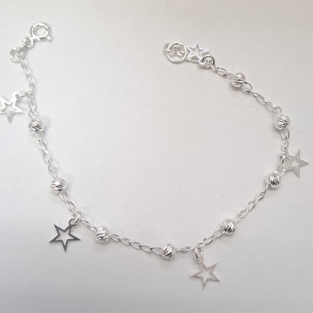 PULSERA TEJIDO ESPECIAL PLATA .925 18 CM 2.7 GR (NUEVO)